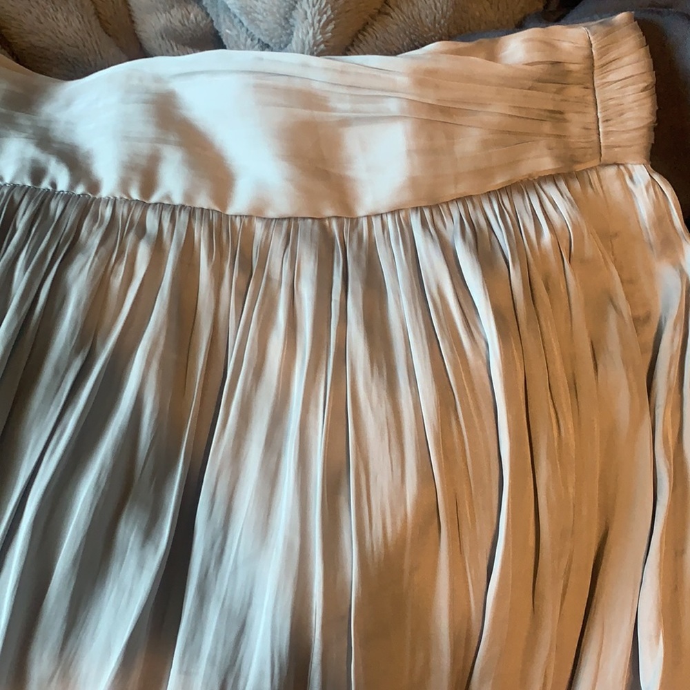 J. CREW POINT SUR Crinkled MAXI Skirt in grey